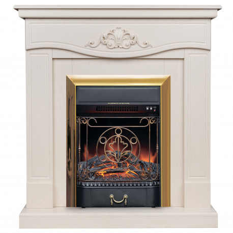 Электрокамин с классическим очагом 2D Real-Flame JUNONA STD/EUG WT Fb Lux/Mj Lux Bl/BR