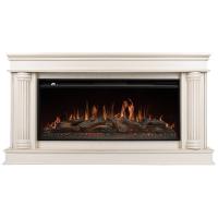 Каминокомплект: Очаг Royal Thermo Aurora RTFP/P-AR40LS, портал Olympia 42/40/36, сл. кость с зол. па