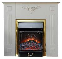 Электрокамин с классическим очагом 2D Glenrich Лотос (Magestic BL,BR) Мрамор Россо