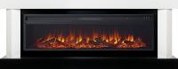 Линейный электрокамин Royal Flame Vancouver 60 (белый c черным) с очагом Vision 60 LOG LED