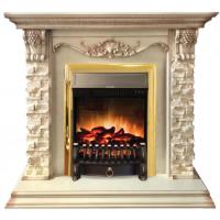 Электрокамин с классическим очагом 2D Real-Flame Patricia STD/EUG WT Fb Lux/Mj Lux Bl/BR