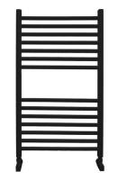 Водяной полотенцесушитель Ника ЛМ-2 80/40 RAL9005 черный матовый с вентилями