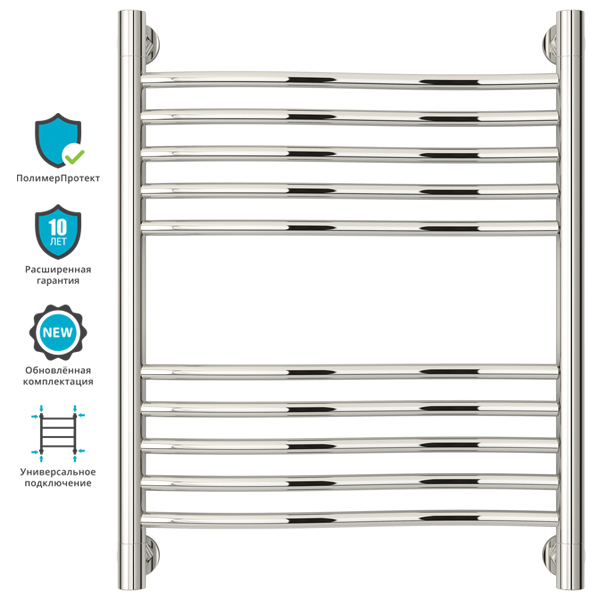 Водяной полотенцесушитель Сунержа ДР "ФЛЮИД+" 600х500 (00-0222-6050)