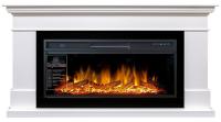 Линейный электрокамин Royal Flame California (белый) с очагом Vision 42 LOG LED