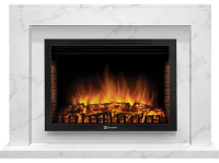 Широкий портал Firelight Simple 25 белый мрамор