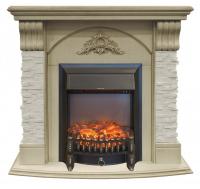 Электрокамин с классическим очагом 2D Real-Flame Athena STD/EUG с очагами Fobos/Majestic