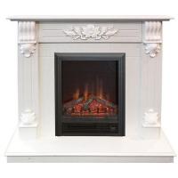 Электрокамин с классическим очагом 2D Real-Flame Ottawa STD/EUG WT с очагом Eugene