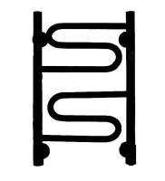 Электрический полотенцесушитель Energy BRAVO2 650x400 RAL 9005 черный матовый