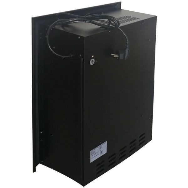 Современный 3D камин с эффектом живого огня Real-Flame Dublin LUX STD/EUG WT с очагом 3D Olympic