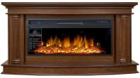 Линейный электрокамин Royal Flame Rome (каштан) с очагом Vision 42 LOG LED