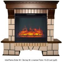 Каменный камин (портал+очаг) InterFlame Exter M / Экстер М с очагом Foton 23