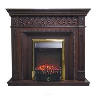 Электрокамин с классическим очагом 2D Royal Flame Alexandria Mahogany с очагом Majestic FX / Fobos FX