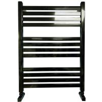 Водяной полотенцесушитель Ника ЛМ-6 80/50 Soft Touch черный матовый с вентилями