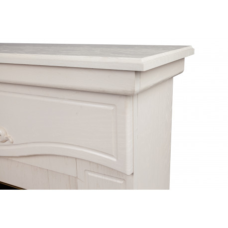 Электрокамин с классическим очагом 2D Real-Flame JUNONA STD/EUG WT Eugene