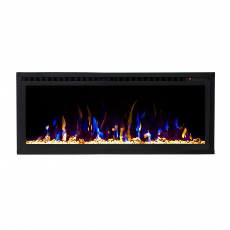Линейный электрокамин Real-Flame Frankfurt BV/42 с очагом Saphir 42