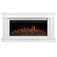 Каминокомплект: Очаг Royal Thermo Aurora RTFP/P-AR40LS, портал Olympia 42/40/36, белый