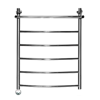 Электрический полотенцесушитель Ника ЛД/ВП Электрическая Лесенка Дуга/Верхняя Полка 80х60 -6 лев