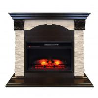 Электрокамин с широким очагом 2D Real-Flame Dublin LUX STD/EUG/24 AO (DN) Eridan 24