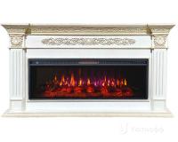 Линейный электрокамин InterFlame Елизавета с очагом FreeSpace 50 LED FX QZ