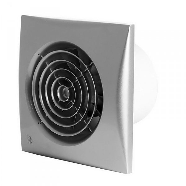 Вытяжка для ванной диаметр 120 мм Soler & Palau SILENT-200 CRZ SILVER
