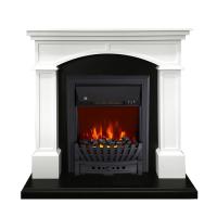 Электрокамин с классическим очагом 2D Royal Flame Langford с очагом Aspen Black (Белый с черным)