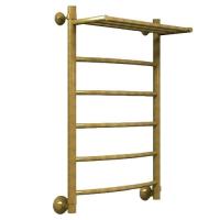 Водяной полотенцесушитель Ника ARC ЛД/ВП (Лесенка Дуга/Верхняя Полка) БРОНЗА 100х60 -7