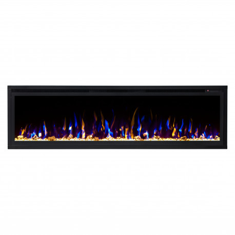 Линейный электрокамин Real-Flame Michigan 60 с очагом Saphir 60