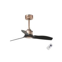 Вентилятор без подсветки Faro JUST FAN XS COPPER BLACK (33427)