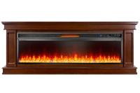 Линейный электрокамин Royal Flame Geneva 60 (темный дуб) с очагом Vision 60 LED