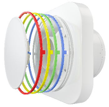 Вытяжка для ванной диаметр 125 мм ERA DISC 5C BB