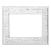 Широкий портал Firelight Loft 30 камень белый, белая эмаль