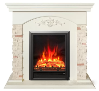 Электрокамин с классическим очагом 2D Real-Flame Neapolis STD/EUG WT (WT- F612) с очагом Eugene