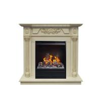 Электрокамин с классическим очагом 3D Real-Flame Dacota STD/EUG WT с очагом 3D Olympic