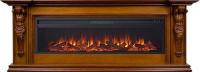 Линейный электрокамин Royal Flame Sparta 60 (орех) с очагом Vision 60 LOG LED