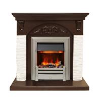 Электрокамин с классическим очагом 3D Dimplex Bern [Берн] (темный дуб/белый) с очагом Chesford