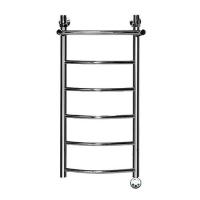 Электрический полотенцесушитель Ника ЛД/ВП Электрическая Лесенка Дуга/Верхняя Полка 80х30 -6 прав