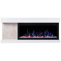 Линейный электрокамин Real-Flame Contemp 42 с очагом Saphir 42