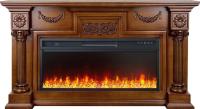 Линейный электрокамин Royal Flame London (орех) с очагом Vision 42 LED