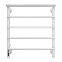 Электрический полотенцесушитель Larusso Стандарт с полкой КС П5 500х600 9003 EL