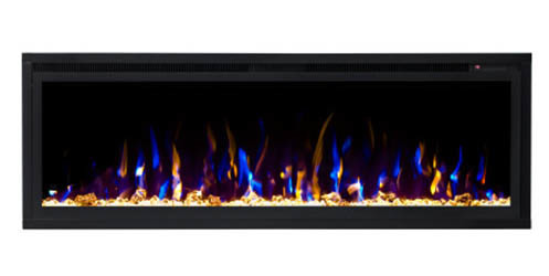 Линейный электрокамин Real-Flame Dixon 50 с очагом Saphir 50