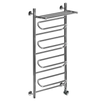 Электрический полотенцесушитель Ника ЛZ/ВП Электрическая Лесенка Зигзаг/Верхняя Полка 100х50 -4  прав