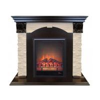 Электрокамин с классическим очагом 2D Real-Flame Dublin LUX STD/EUG/24 AO DN-856 с очагом Eugene