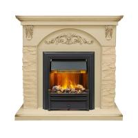 Электрокамин с классическим очагом 2D InterFlame Берн сланец с классическим очагом Fobos/ Majestic