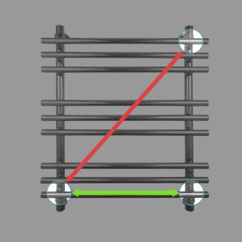 Водяной полотенцесушитель Energy IDEAL 800x500