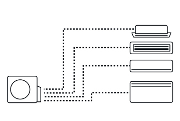 Внешний блок мульти сплит-системы на 4 комнаты Haier 4U85S2SR5FA