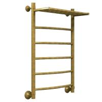 Водяной полотенцесушитель Ника ARC ЛД/ВП (Лесенка Дуга/Верхняя Полка) БРОНЗА 100х50 -7