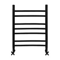 Водяной полотенцесушитель Ника ЛП (Г2) 60/50 RAL9005 черный матовый с вентилями