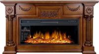 Линейный электрокамин Royal Flame London (орех) с очагом Vision 42 LOG LED