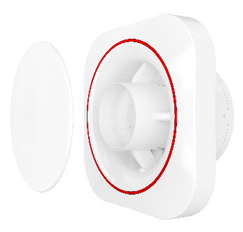 Вытяжка для ванной диаметр 100 мм ERA DISC 4C ET