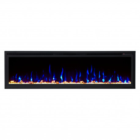 Линейный электрокамин Real-Flame CONTEMPO 60 WT с очагом SAPHIR 60